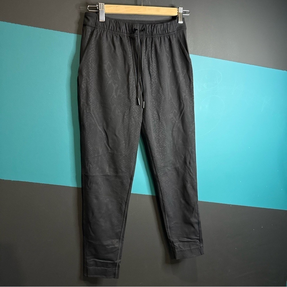 Lululemon Athletica Black Track Pants with Elastic Waistband - Picture 7 of 14
